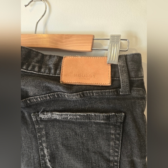 Moussy Vintage Black Distressed Skinny Size 26 - Picture 8 of 9